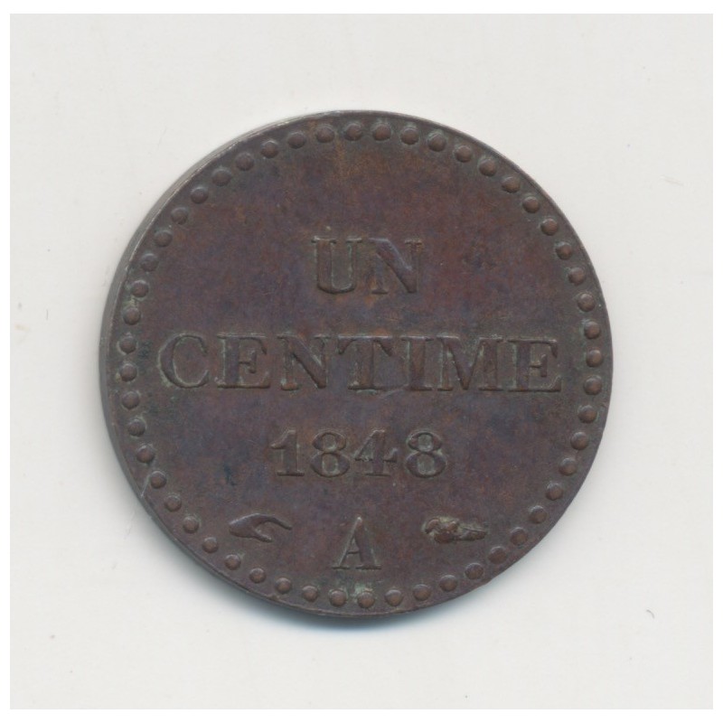 1 Centime Dupré - 1848 A Paris - TTB+