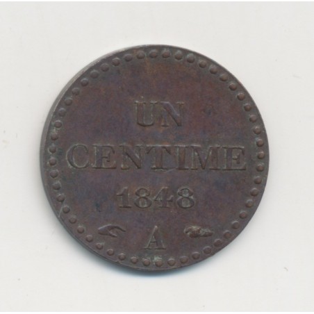 1 Centime Dupré - 1848 A Paris - TTB+