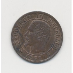 1 Centime Napoléon III - Tête nue - 1855 K Bordeaux - TTB