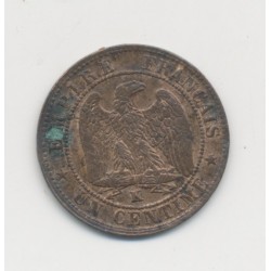 1 Centime Napoléon III - Tête nue - 1855 K Bordeaux - TTB 2