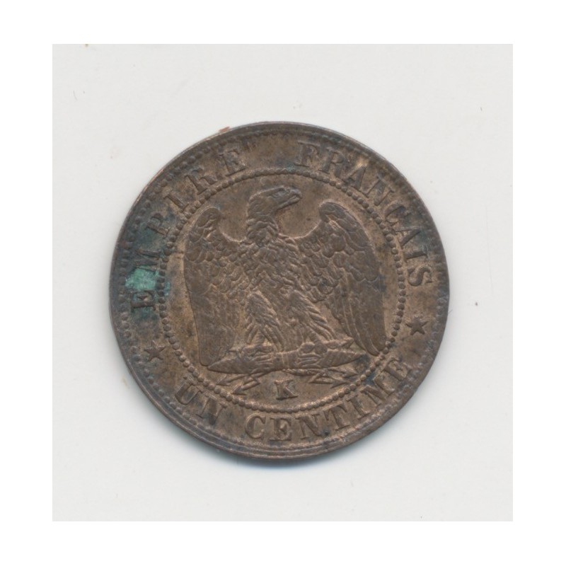 1 Centime Napoléon III - Tête nue - 1855 K Bordeaux - TTB