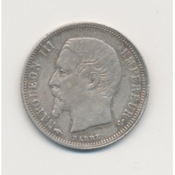 50 centimes Napoléon III - 1860 A Paris - Tête nue - TTB+