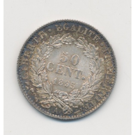 Cérès - 1/2 Franc 1895 A Paris - argent - TTB+