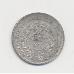 20 centimes Cérès - 1850 A Paris - TTB+ 2