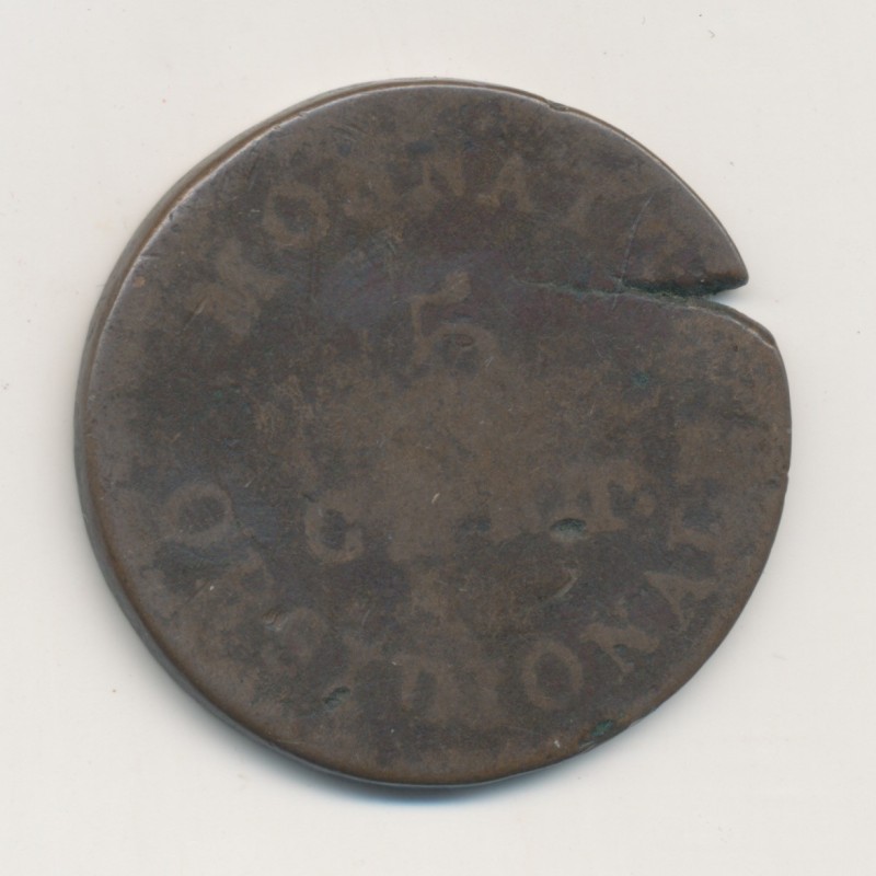 5 Centimes - 1814 - Siège d'Anvers - Louis XVIII - B