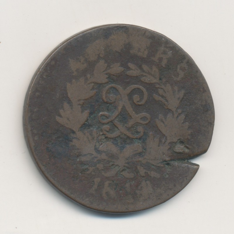 5 Centimes - 1814 - Siège d'Anvers - Louis XVIII - B