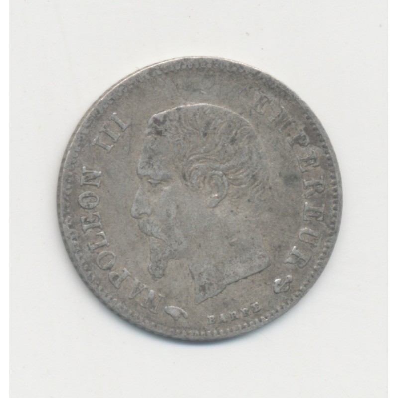 20 centimes Napoléon III - 1860 A Paris - Tête laurée - TB+