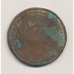 Médaille maçonnique - Loge des amis bienfaisants et des imitateurs osiris - 1840 - bronze - TB 2