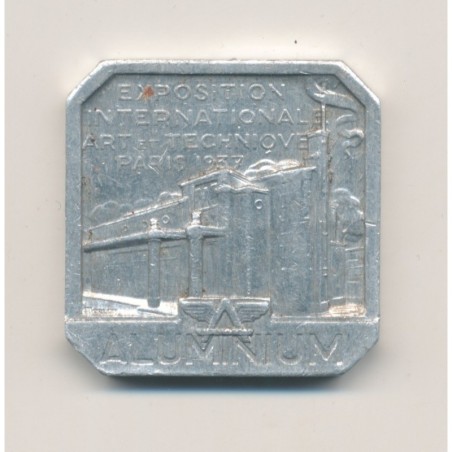 Médaille - Exposition internationale 1937 paris - alu - TTB+