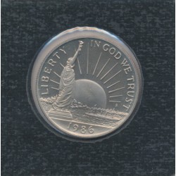 1/2 Dollar - 1986 D Denver - immigrants/Statue de la liberté - nickel - FDC