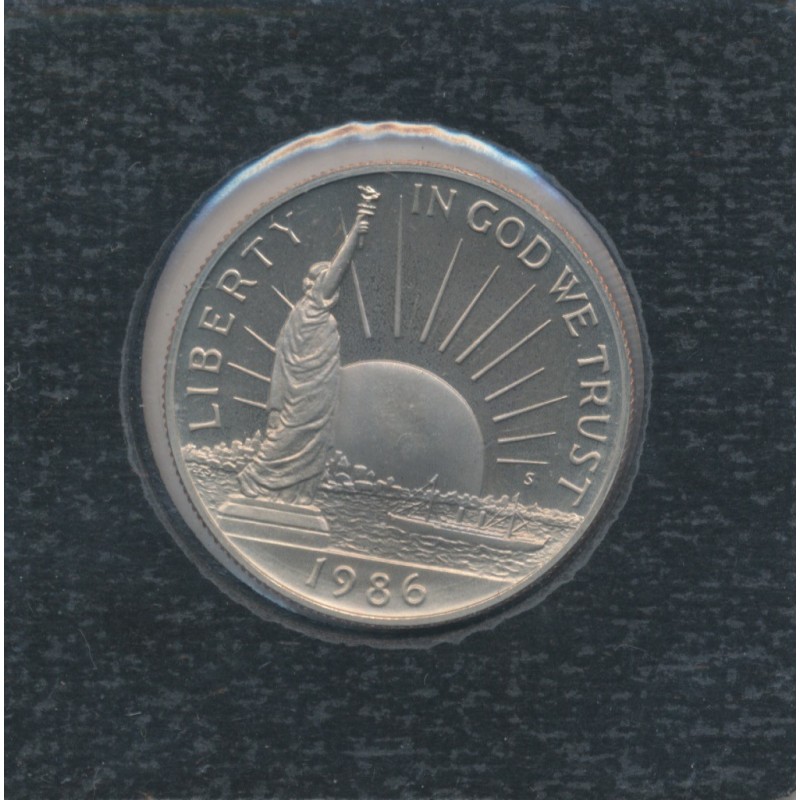 1/2 Dollar - 1986 D Denver - immigrants/Statue de la liberté - nickel - FDC