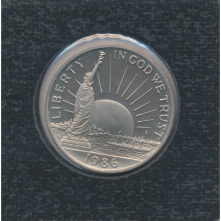1/2 Dollar - 1986 D Denver - immigrants/Statue de la liberté - nickel - FDC