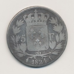 5 Francs Louis XVIII - Buste nu - 1824 I Limoges - TB 2