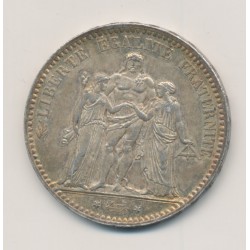 5 Francs Hercule - 1877 A Paris - SUP+ 2
