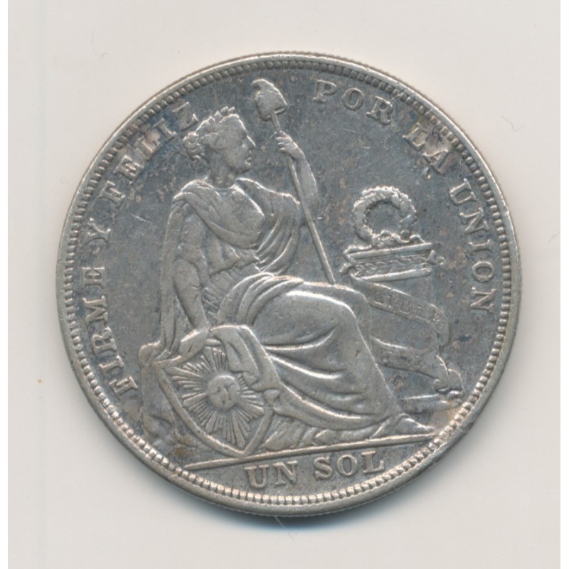 Pérou - 1 Sol 1924 Lima - argent