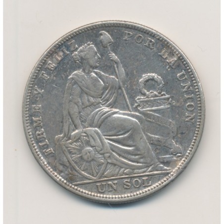 Pérou - 1 Sol 1924 Lima - argent
