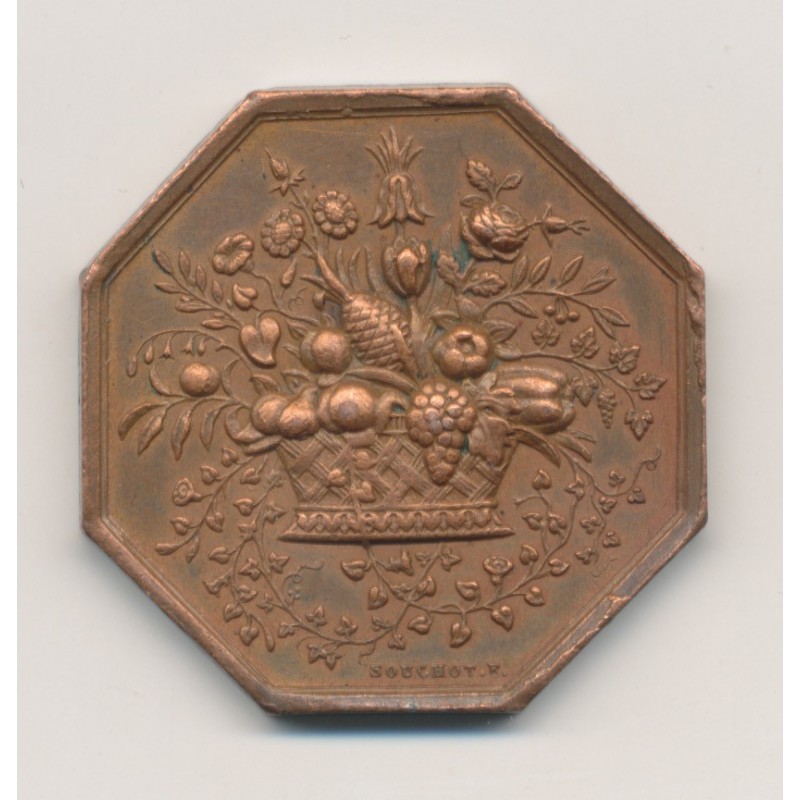 Jeton - Horticulture de la Seine - 1841 - cuivre - SUP