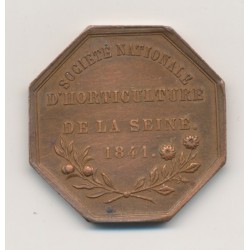Jeton - Horticulture de la Seine - 1841 - cuivre - SUP 2
