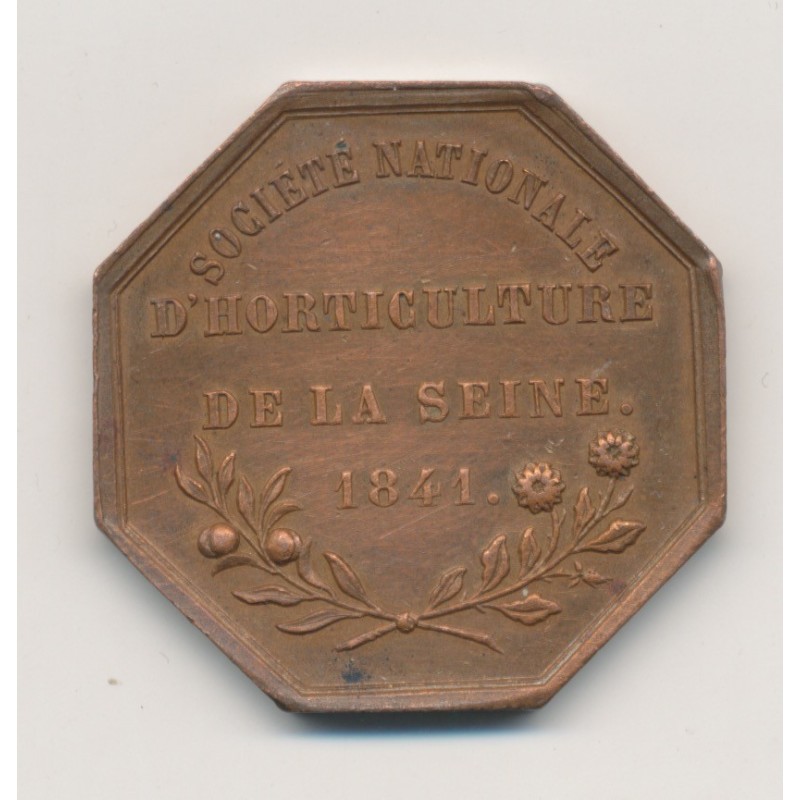 Jeton - Horticulture de la Seine - 1841 - cuivre - SUP