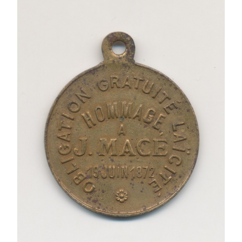 Médaille - Fête des écoles communales - Niort - 19 juin 1904 - laiton - TTB+