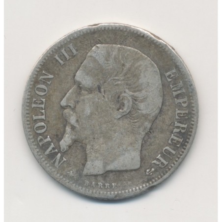Napoléon III - 1 Franc - 1860 A Paris - abeille - TB