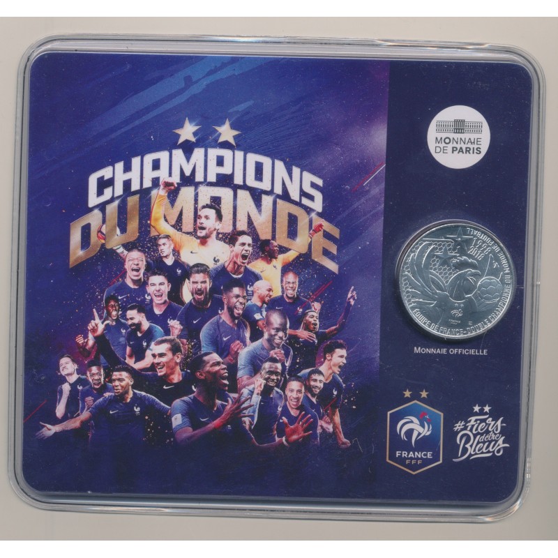 10 Euro 2018 - Champions du monde - argent BU