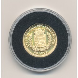 Médaille Or - 10e anniversaire du dernier Franc 2