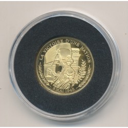 Médaille Or - La victoire d'une nation