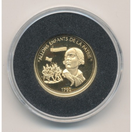 Médaille Or - 220e anniversaire de la marseillaise