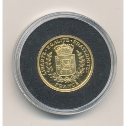 Médaille Or - Notre belle nation - Marianne - or 2g 0,585 2