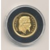 Medaille Or - Refrappe 100 Francs 1861 Napoléon III - 3,10g - FDC