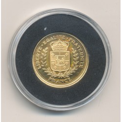 Médaille - Émission du dernier Franc - Or 2g 0,585 2