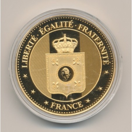 Médaille - Tour eiffel - collection France - doré à l'or fin - 40mm