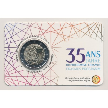 Coincard - 2 Euro Belgique 2022 - Erasmus - version Française