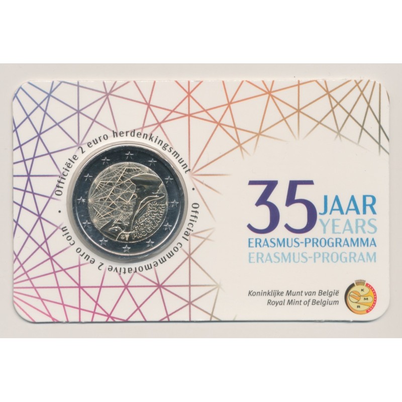 Coincard - 2 Euro Belgique 2022 - Erasmus - version Flamand