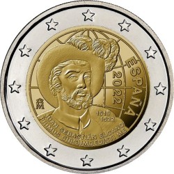 2€ Espagne 2022 - 5e centenaire du premier tour du monde par le navigateur Juan Sebastián de Elcano