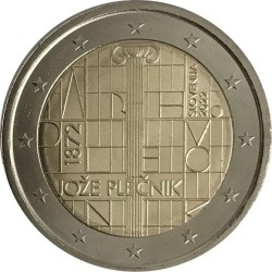 2€ Slovénie 2022 - 150e anniversaire de la naissance de l'architecte Jože Plečnik