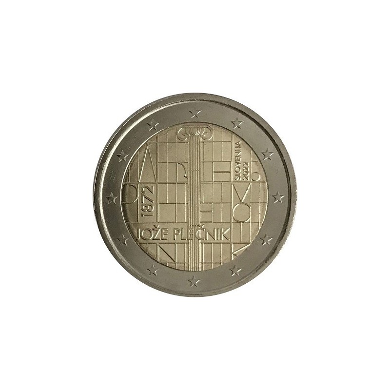 2€ Slovénie 2022 - 150e anniversaire de la naissance de l'architecte Jože Plečnik