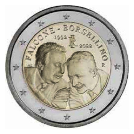 2€ Italie 2022 - 30e anniversaire de la mort des juges Giovanni Falcone et Paolo Borsellino