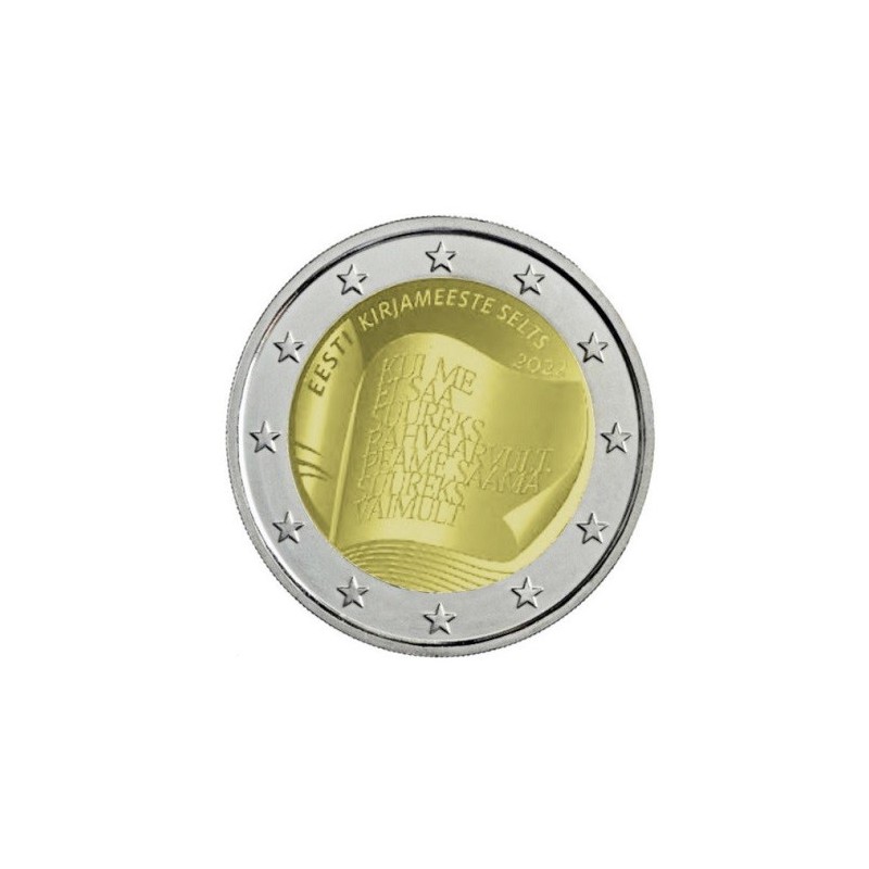 2€ Estonie 202 - 150e anniversaire de la fondation de la Société estonienne de littérature