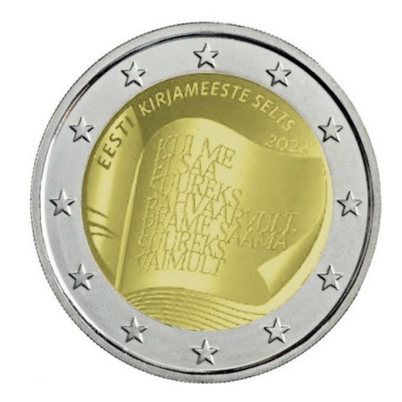2€ Estonie 202 - 150e anniversaire de la fondation de la Société estonienne de littérature