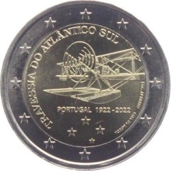2€ Portugal 2022 - centenaire de la première traversée aérienne de l'Atlantique Sud