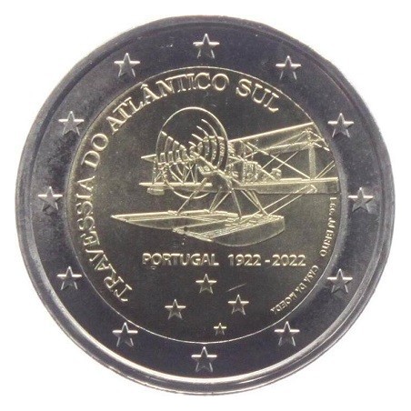 2€ Portugal 2022 - centenaire de la première traversée aérienne de l'Atlantique Sud