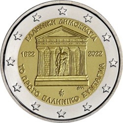 2€ Grece 2022 - 200 ans de la première Constitution grecque
