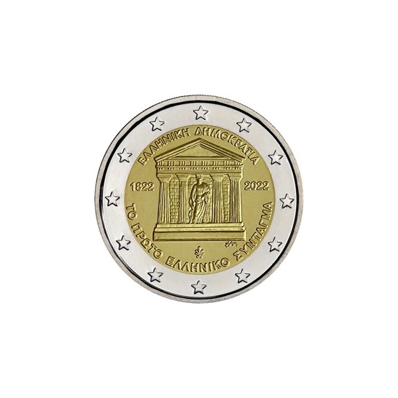 2€ Grece 2022 - 200 ans de la première Constitution grecque