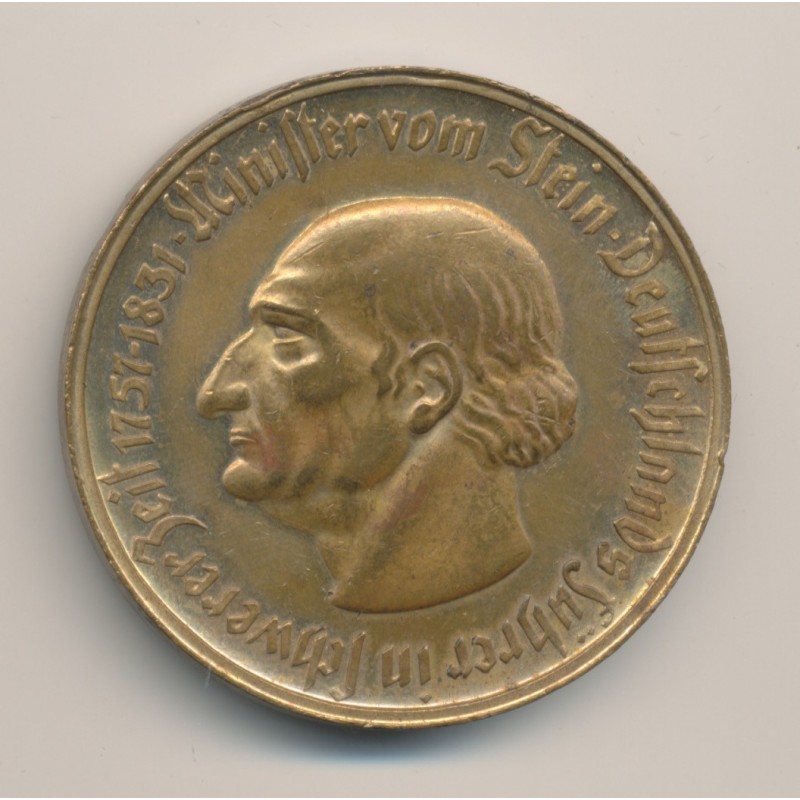 Allemagne - 10000 Mark 1923 - Westphalie von stein - tombac - TTB+