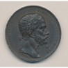 Médaille - Alliance franco-sarde indépendance Italie - Vittorio Emmanuel II - 1859 - étain 50mm - TTB