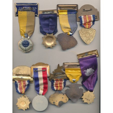 Etats-Unis - Lot 9 Médailles - Convention de Vétérans US