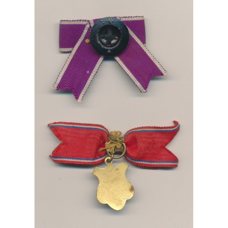 Lot 2 Insignes - Secours mutuels + Trésorier