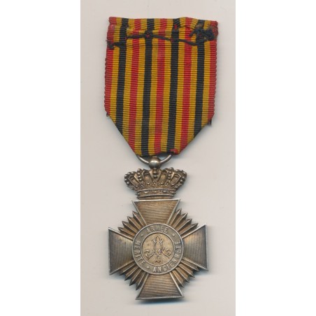 Belgique - décoration militaire 1ere classe ancienneté - ordonnance